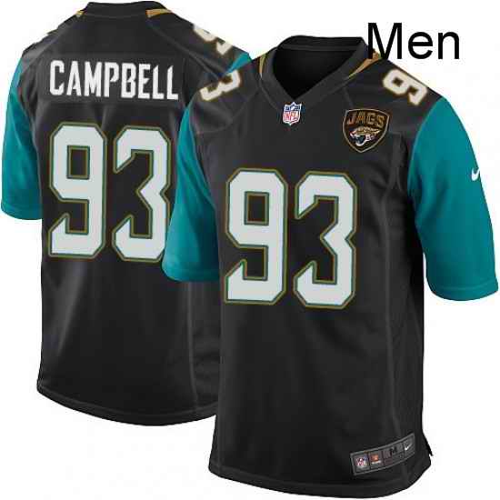 Men Nike Jacksonville Jaguars 93 Calais Campbell Game Black Alternate NFL Jersey